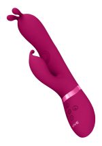 Gada - Vibrating Bunny Ear G-Spot Rabbit with Pulse Wave Shaft - obrazek 5