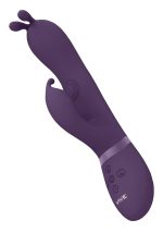 Gada - Vibrating Bunny Ear G-Spot Rabbit with Pulse Wave Shaft - obrazek 4