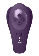 Yoko - Triple Action Vibrator Dual Prongs with Clitoral Pulse Wave - obrazek 4