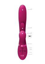 Kura - Thrusting G-Spot Vibrator with Flapping Tongue and Pulse Wave Stimulator - obrazek 7