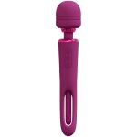 VIVE - Kiku - Rechargeable Double Ended Wand with Innovative G-Spot Flapping Stimulator - Pink - obrazek 2