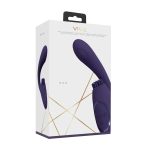 Gen - Rechargeable Triple Action G-Spot Vibrator with Pulse Wave and Vibrating Bristles - Purple - obrazek 2