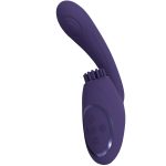 Gen - Rechargeable Triple Action G-Spot Vibrator with Pulse Wave and Vibrating Bristles - Purple - obrazek 5