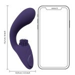 Gen - Rechargeable Triple Action G-Spot Vibrator with Pulse Wave and Vibrating Bristles - Purple - obrazek 12