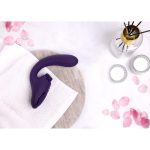 Gen - Rechargeable Triple Action G-Spot Vibrator with Pulse Wave and Vibrating Bristles - Purple - obrazek 14
