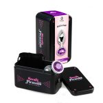 PURPLE JEWELLED METAL BUTT PLUG S