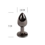 GUNMETAL BUTT PLUG S - obrazek 4