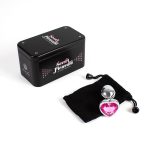 PINK HEART METAL BUTT PLUG S - obrazek 2