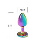 RAINBOW METAL BUTT PLUG S - obrazek 4