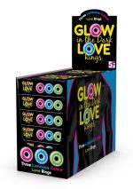 Glow In The Dark Love Rings Multicolor - obrazek 4