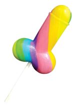 Rainbow Cock Pops Display 12pc Multicolor - obrazek 2