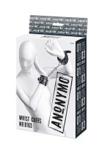 Anonymo handcuffs, PU leather, black