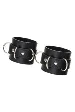 Anonymo handcuffs, PU leather, black - obrazek 10