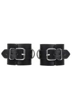 Anonymo handcuffs, PU leather, black - obrazek 11