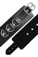 Anonymo handcuffs, PU leather, black - obrazek 13