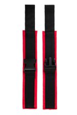 Anonymo handcuffs, velour, red, 24 cm - obrazek 4