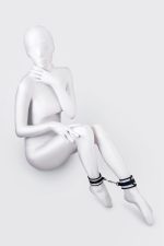 Anonymo anclecuffs, polyester, silver, 28.5 cm - obrazek 2