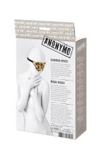 Anonymo mask, PU leather, print, 26 cm - obrazek 8