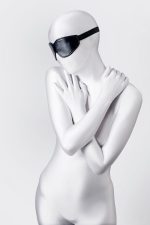 Anonymo mask, PU leather, black, 26.5 cm - obrazek 2