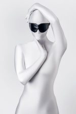 Anonymo mask, PU leather, black, 26.5 cm - obrazek 3