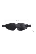 Anonymo mask, PU leather, black, 26.5 cm - obrazek 6