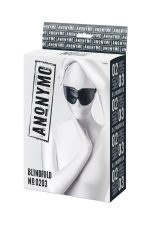 Anonymo mask, PU leather, black, 26.5 cm - obrazek 7