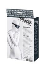 Anonymo mask, PU leather, black, 26.5 cm - obrazek 8