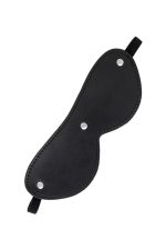 Anonymo mask, PU leather, black, 24 cm - obrazek 3