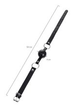 Anonymo gag, TPR, black, 64 cm - obrazek 5
