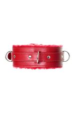 Anonymo collar, PU leather, red - obrazek 3