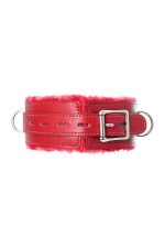 Anonymo collar, PU leather, red - obrazek 4