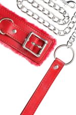 Anonymo collar, PU leather, red - obrazek 10