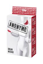 Anonymo collar, PU leather, red - obrazek 11