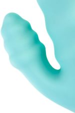 Relief vibrator with clitoral stimulation Flovetta Flax, silicone, mint, 17.5 cm - obrazek 6