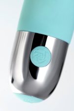 Relief vibrator with clitoral stimulation Flovetta Flax, silicone, mint, 17.5 cm - obrazek 7
