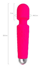 Flovetta Peony Vibrating massager, silicone, pink, 20.5 cm - obrazek 3