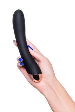 Unrealistic vibrator WANAME D-SPLASH STREAM, silicone, black, 21 cm - obrazek 8
