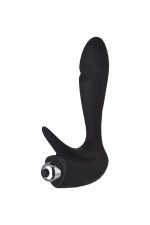 EROTIST First prostate stimulator, silicone, black, 14.4 cm - obrazek 3