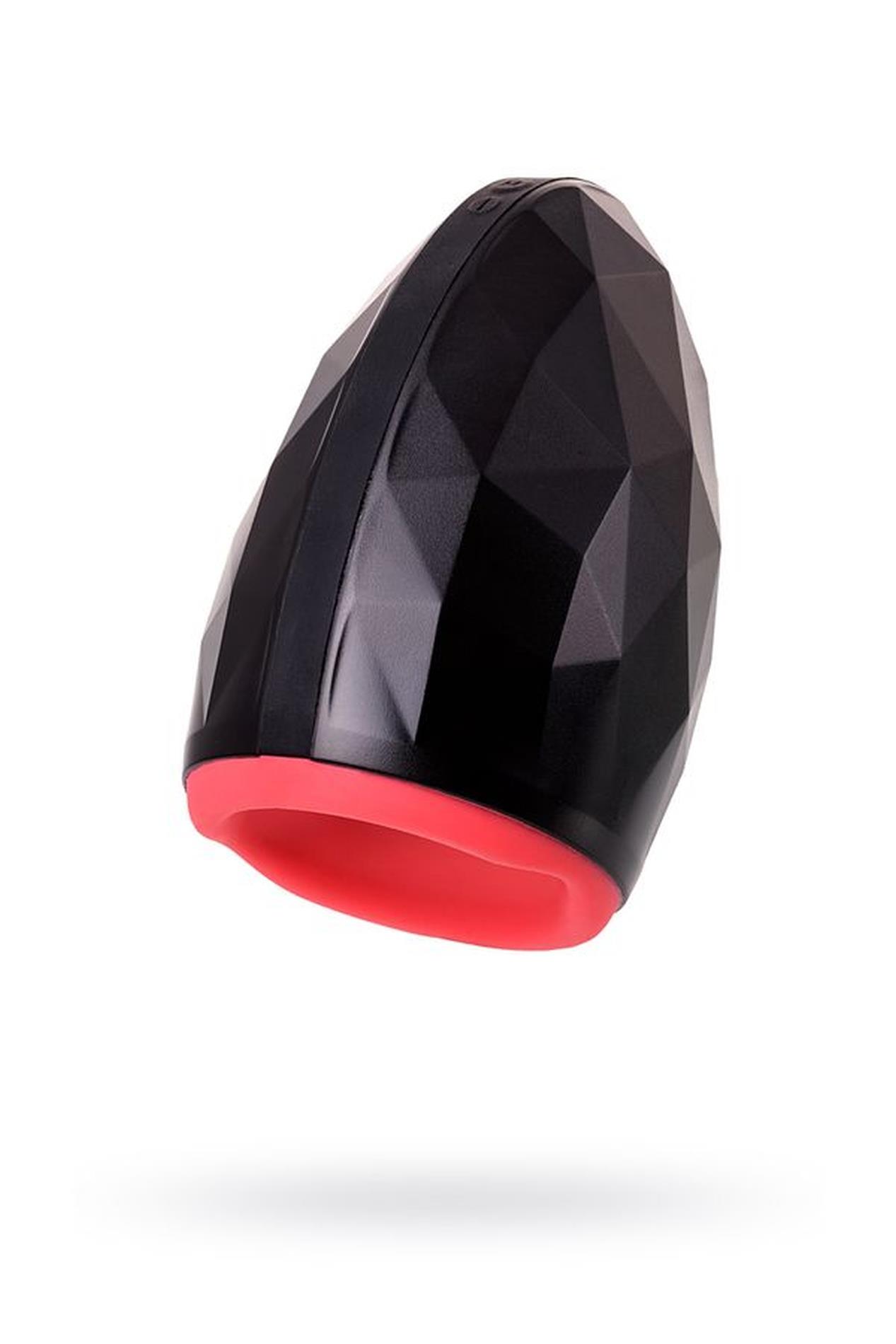39-543001_01 EROTIST Magma; Rechargeable masturbator with heating, Silicone, Black, 12 cm - obrazek 1