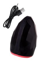 EROTIST Magma; Rechargeable masturbator with heating, Silicone, Black, 12 cm - obrazek 6