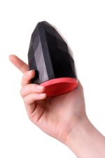 EROTIST Magma; Rechargeable masturbator with heating, Silicone, Black, 12 cm - obrazek 9
