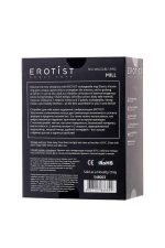 EROTIST Mill vibro ring, silicone, black, 8.5 cm, O 2.6 cm - obrazek 8