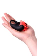 EROTIST Mill vibro ring, silicone, black, 8.5 cm, O 2.6 cm - obrazek 9