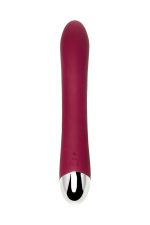 Vibrator with clitoral stimulator L'EROINA by TOYFA Sangra, silicone, burgundy, 20.5 cm - obrazek 3