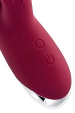 Vibrator with clitoral stimulator L'EROINA by TOYFA Sangra, silicone, burgundy, 20.5 cm - obrazek 9