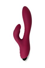 Vibrator with clitoral stimulator L'EROINA by TOYFA Mion, silicone, burgundy, 22 cm - obrazek 2
