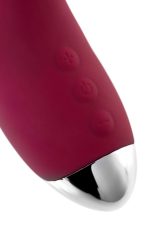 Vibrator with clitoral stimulator L'EROINA by TOYFA Mion, silicone, burgundy, 22 cm - obrazek 10