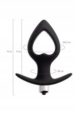TOYFA POPO Pleasure Anal Plug Cordis M Vibro Black - obrazek 3