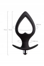 TOYFA POPO Pleasure Anal Plug Cordis L Vibro Black - obrazek 4
