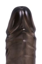 ToyFa XLover, Penis sleeve, for enlargement, TPE, transparent black, 15,5 cm - obrazek 11